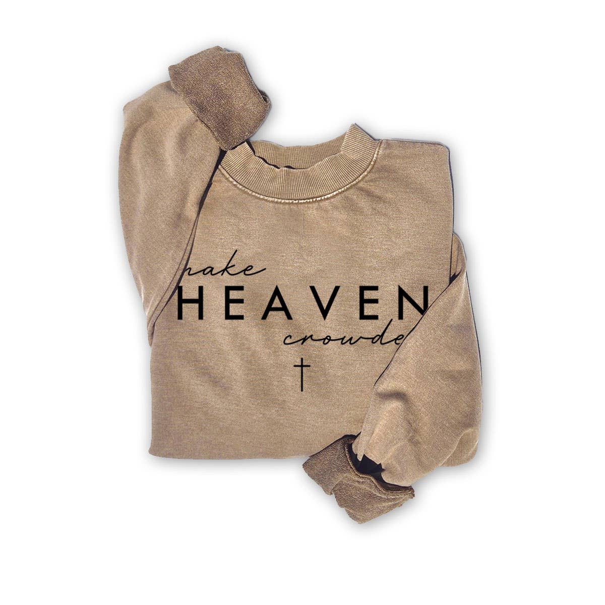 MAKE HEAVEN MINERAL GRAPHIC SWEATSHIRTS: Mineral Taupe