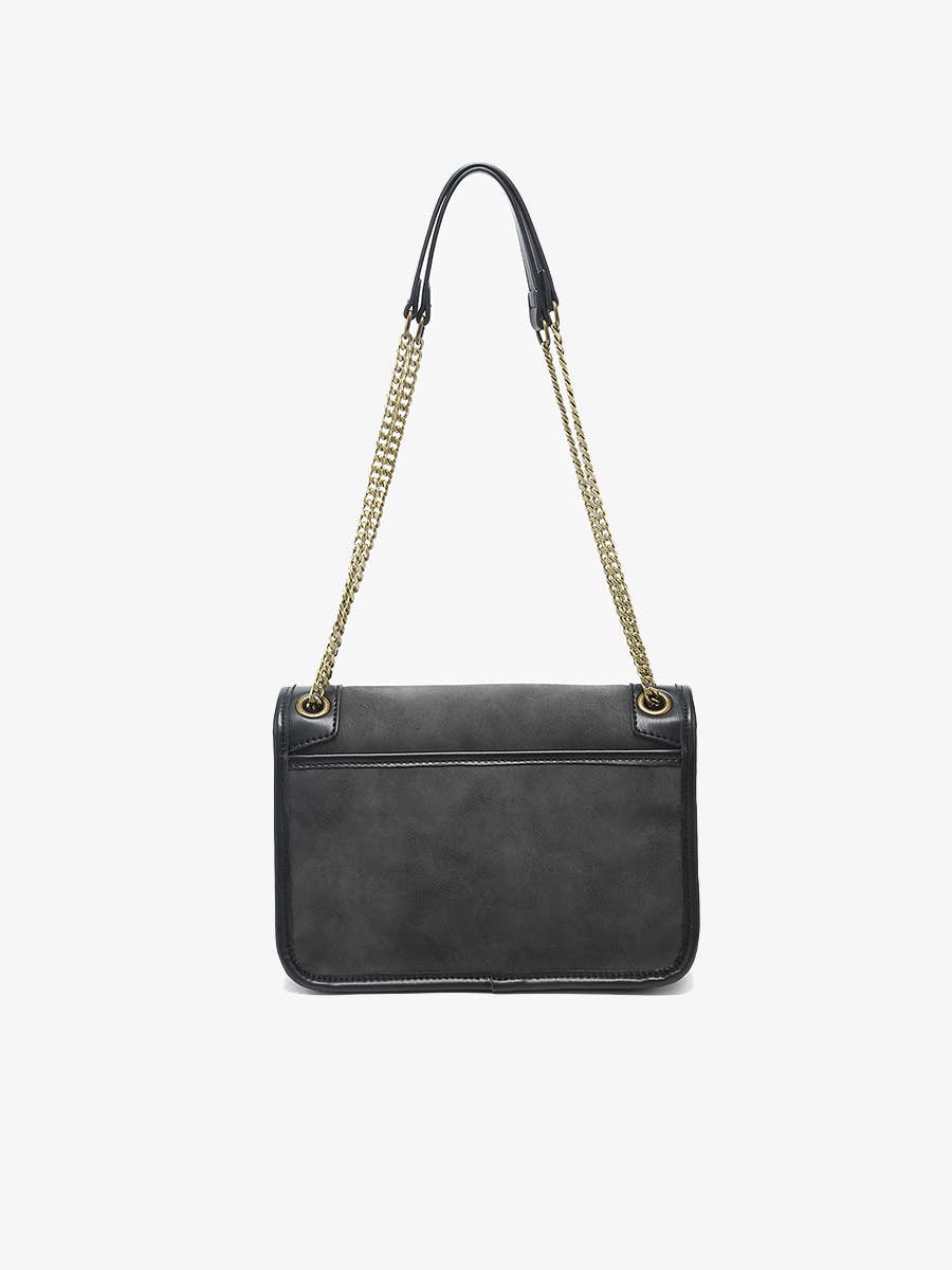 M2732 Nola Convertible Suede Crossbody Bag: Espresso
