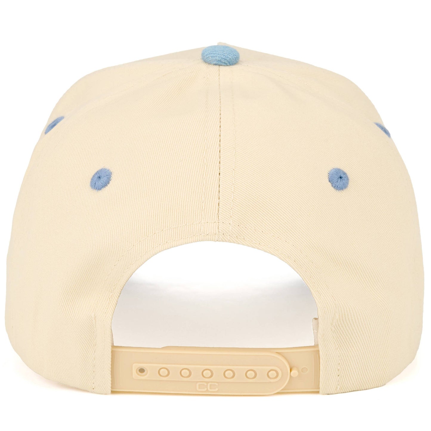 C.C COWBOY Letter Embroidered on Two Tone Trucker Hat: Brown