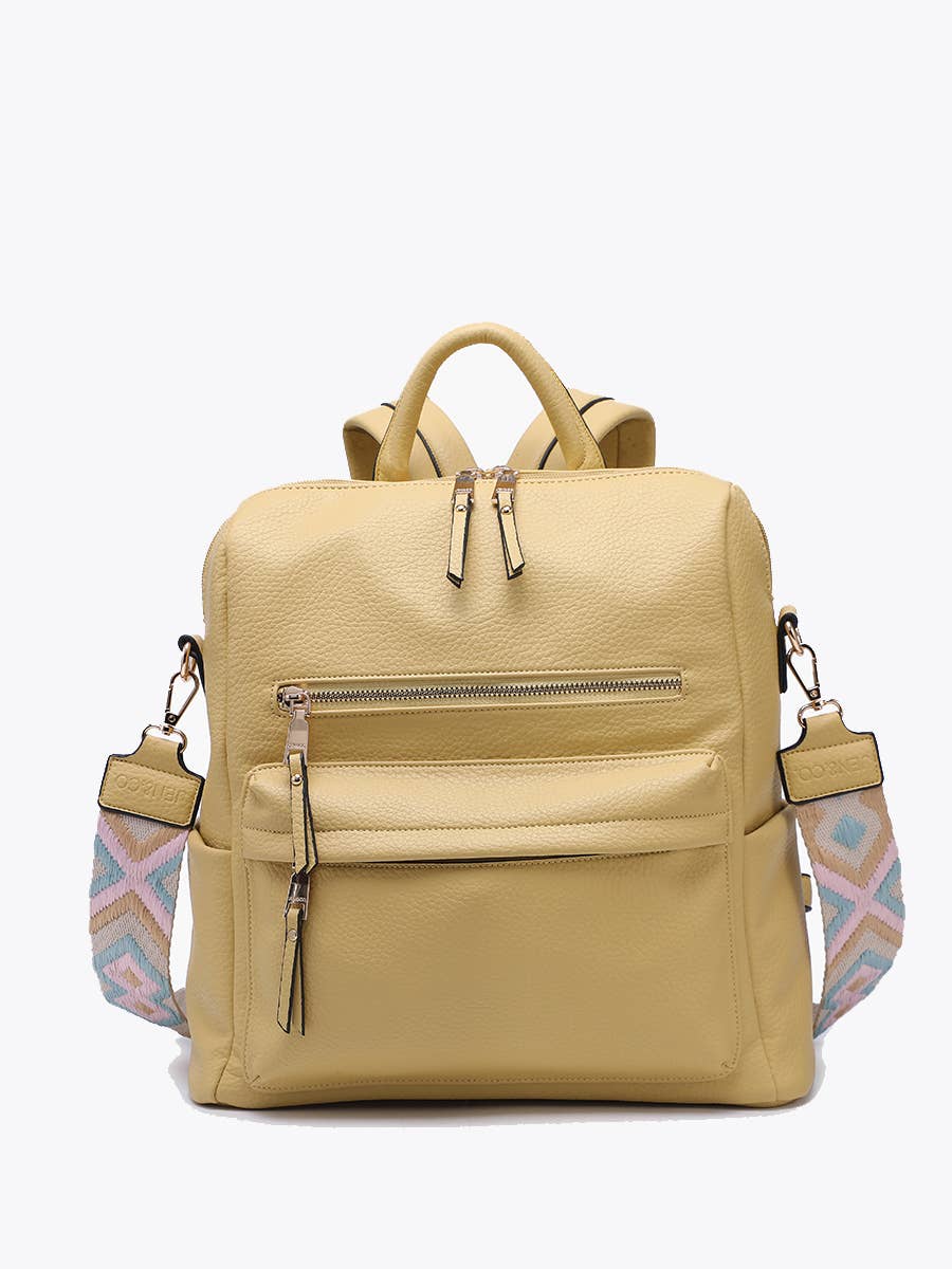 BP1993 Amelia Convertible Backpack w/ Guitar Strap: Coffee