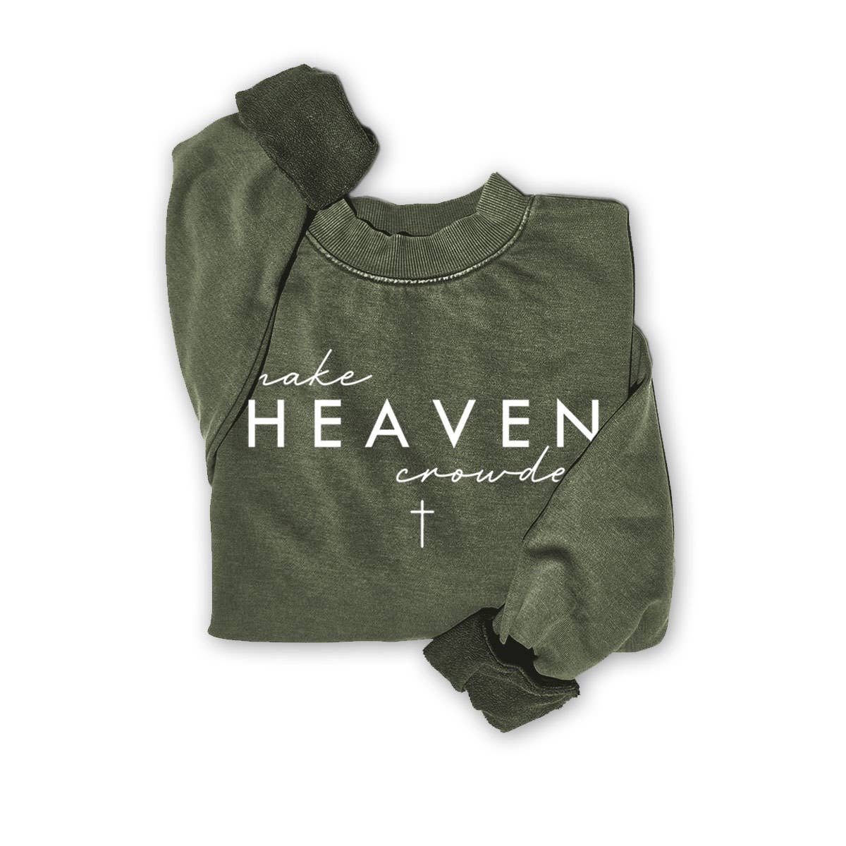 MAKE HEAVEN MINERAL GRAPHIC SWEATSHIRTS: Mineral Taupe / S-M-L-XL(1-2-2-1)