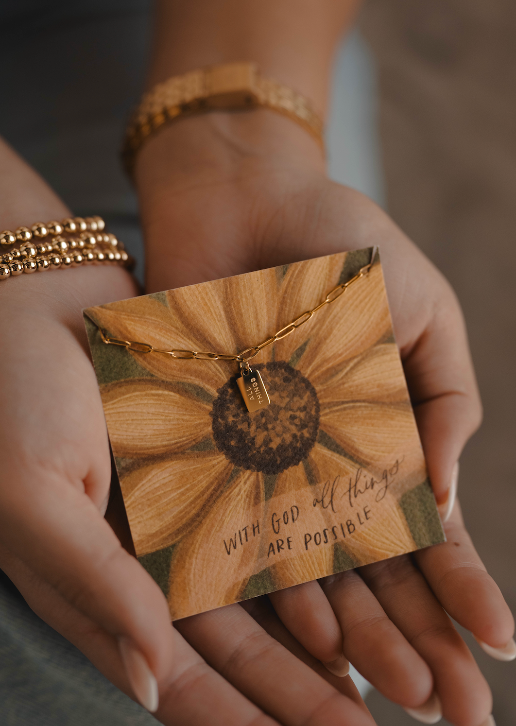 All Things Mini Tag Necklace | Christian Jewelry
