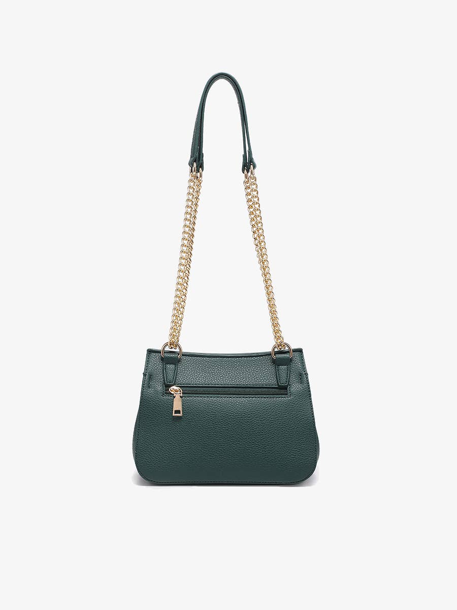 Lottie Twist Lock Crossbody Bag – Chain Strap | M2767 : Brown