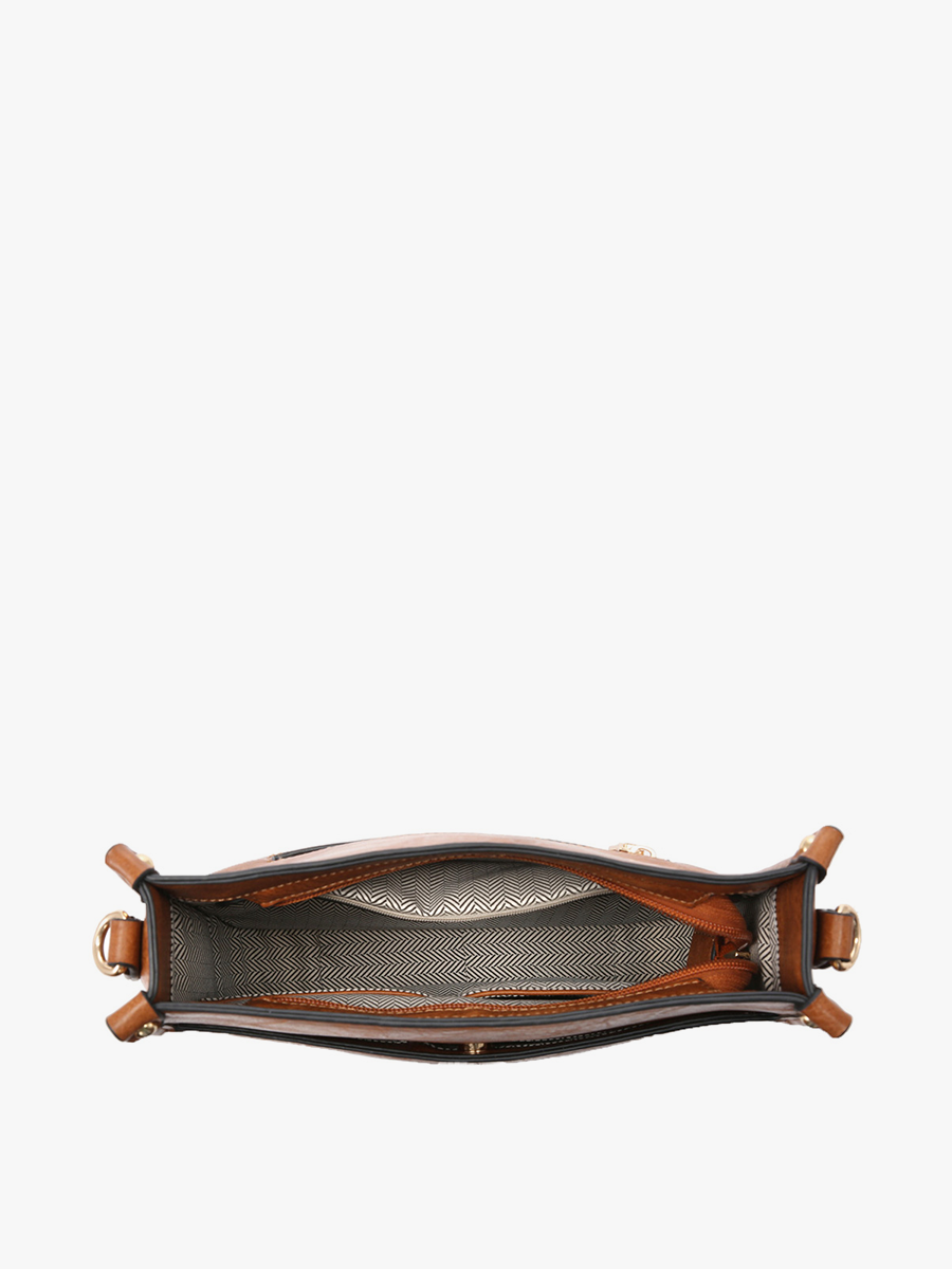 M2168 Posie Crossbody w/ Removable Strap: Brown.Brown