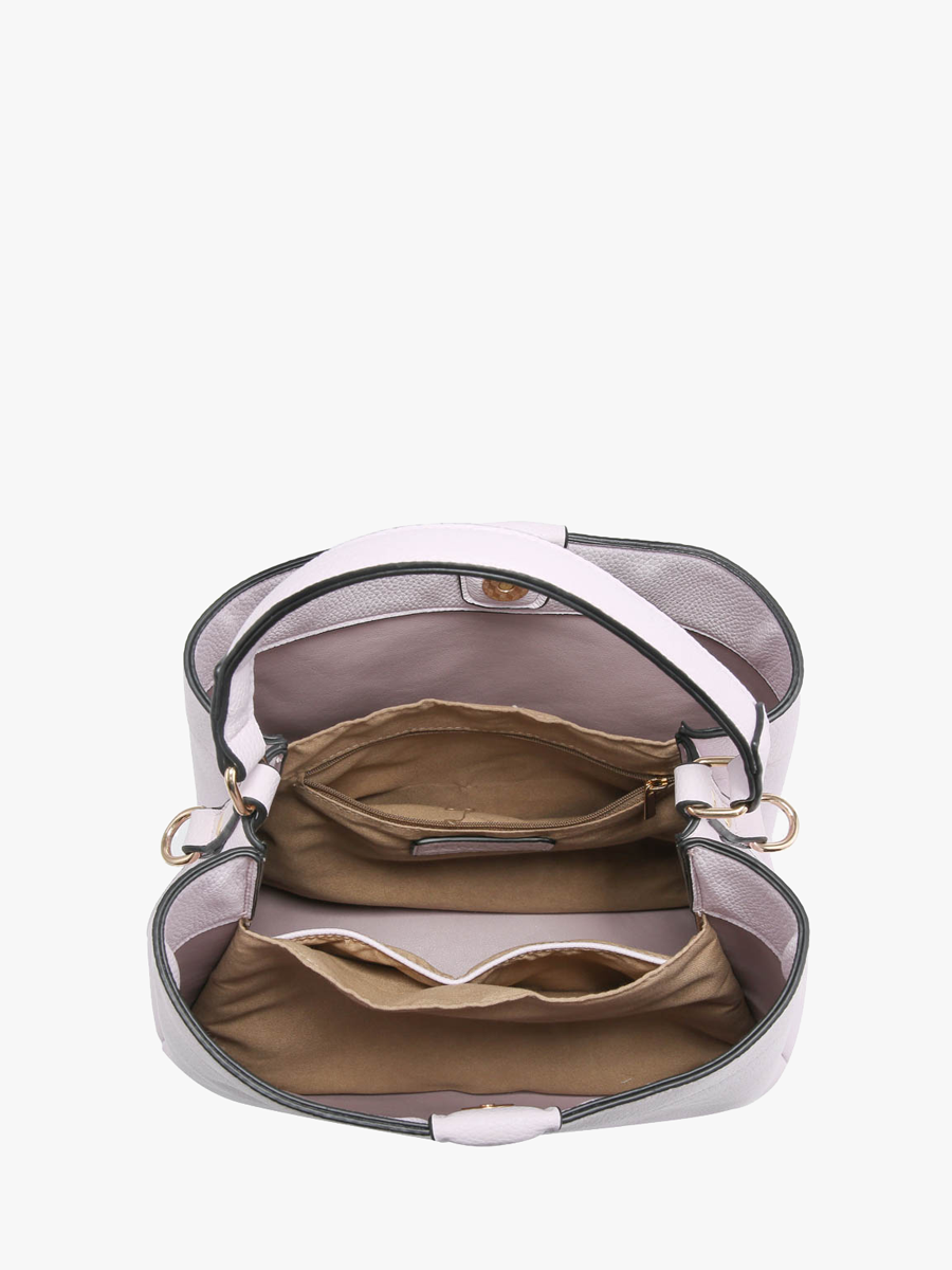 Tati Lizard Monogrammable Satchel | M1951LZ : Grey