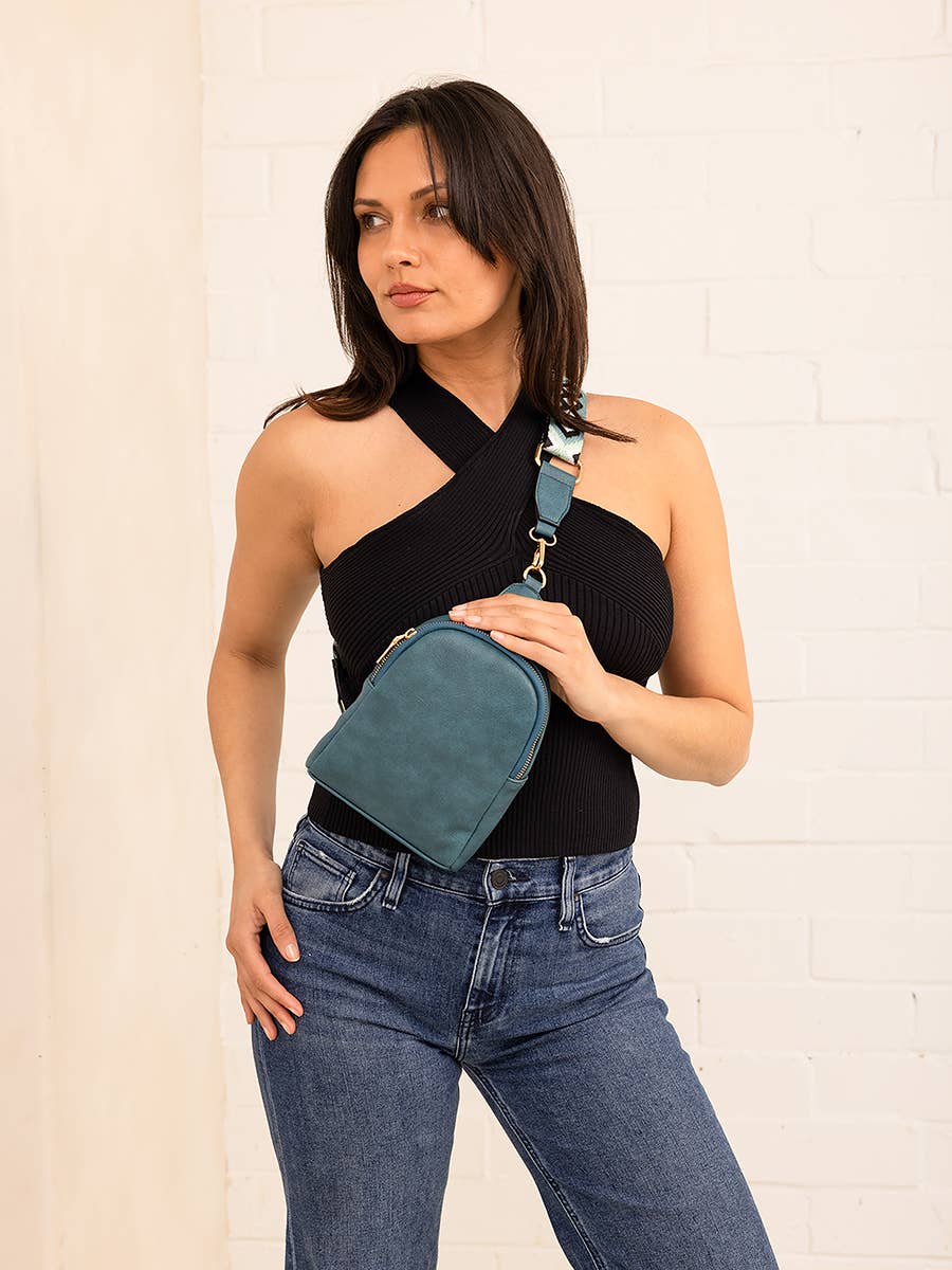 M2436 Ellen Sling Bag w/ Removable Guitar Strap: Gunmetal