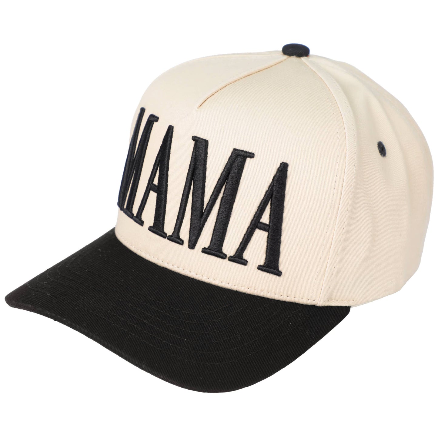 C.C MAMA Letter embroidered Snapback Trucker Hat: Light Pink
