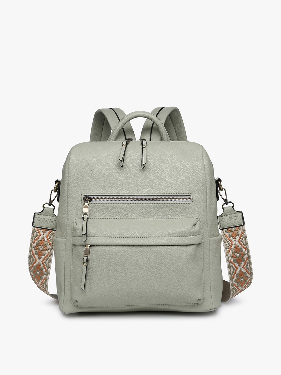 BP1993 Amelia Convertible Backpack w/ Guitar Strap: Coffee