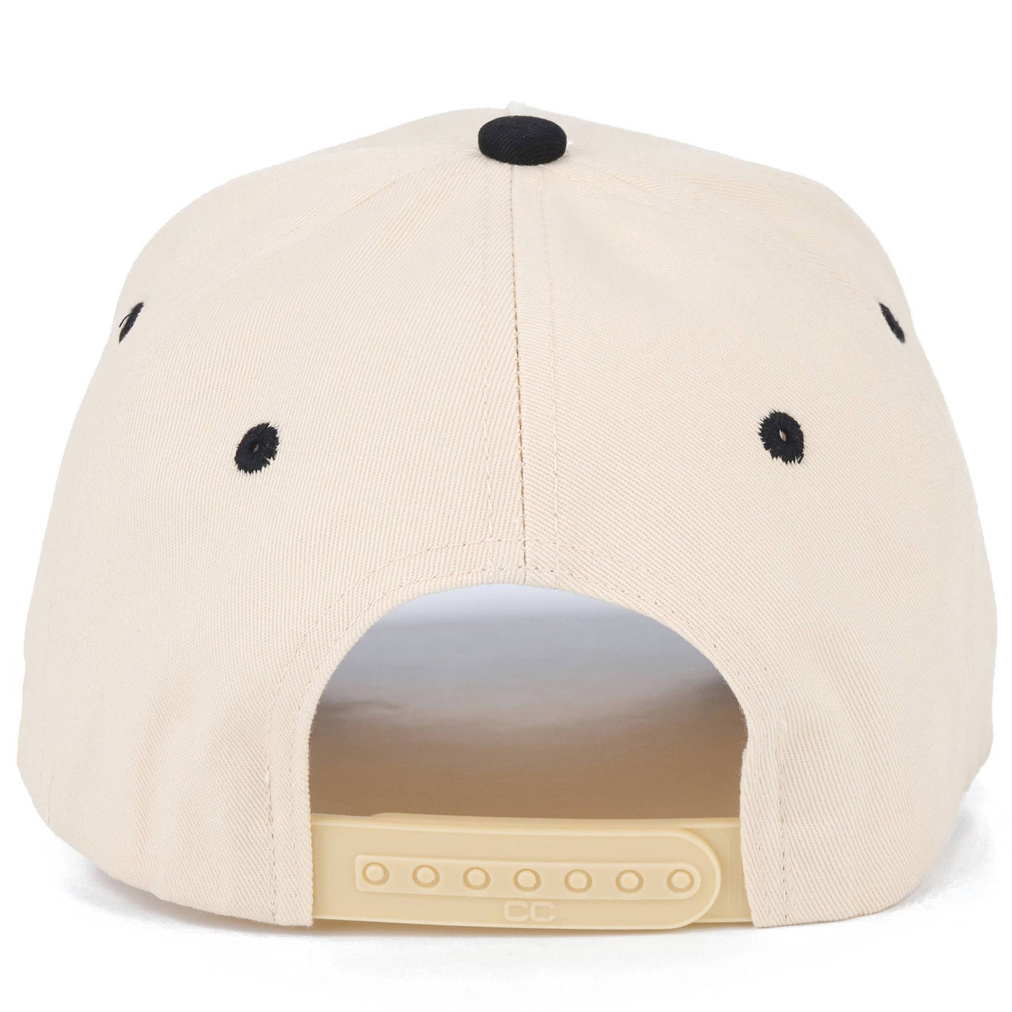 C.C COWBOY Letter Embroidered on Two Tone Trucker Hat: Brown