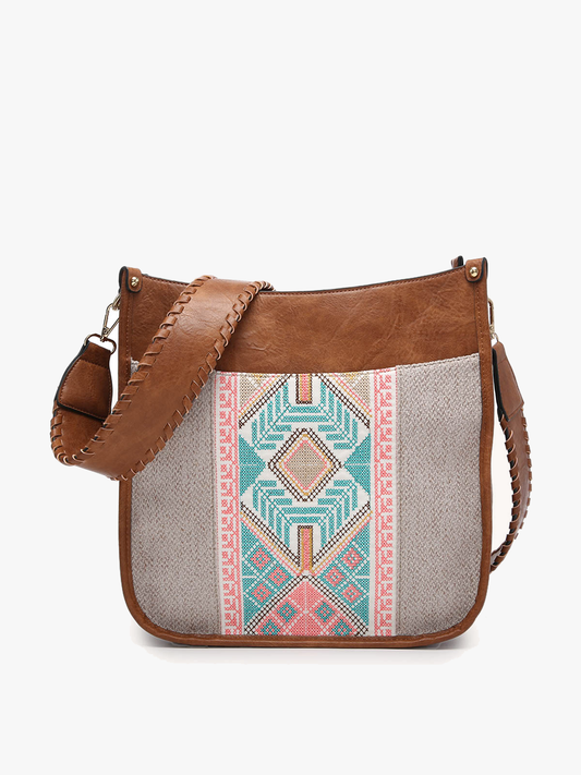 Chloe Tribal Crossbody w/ Guitar Strap Bag