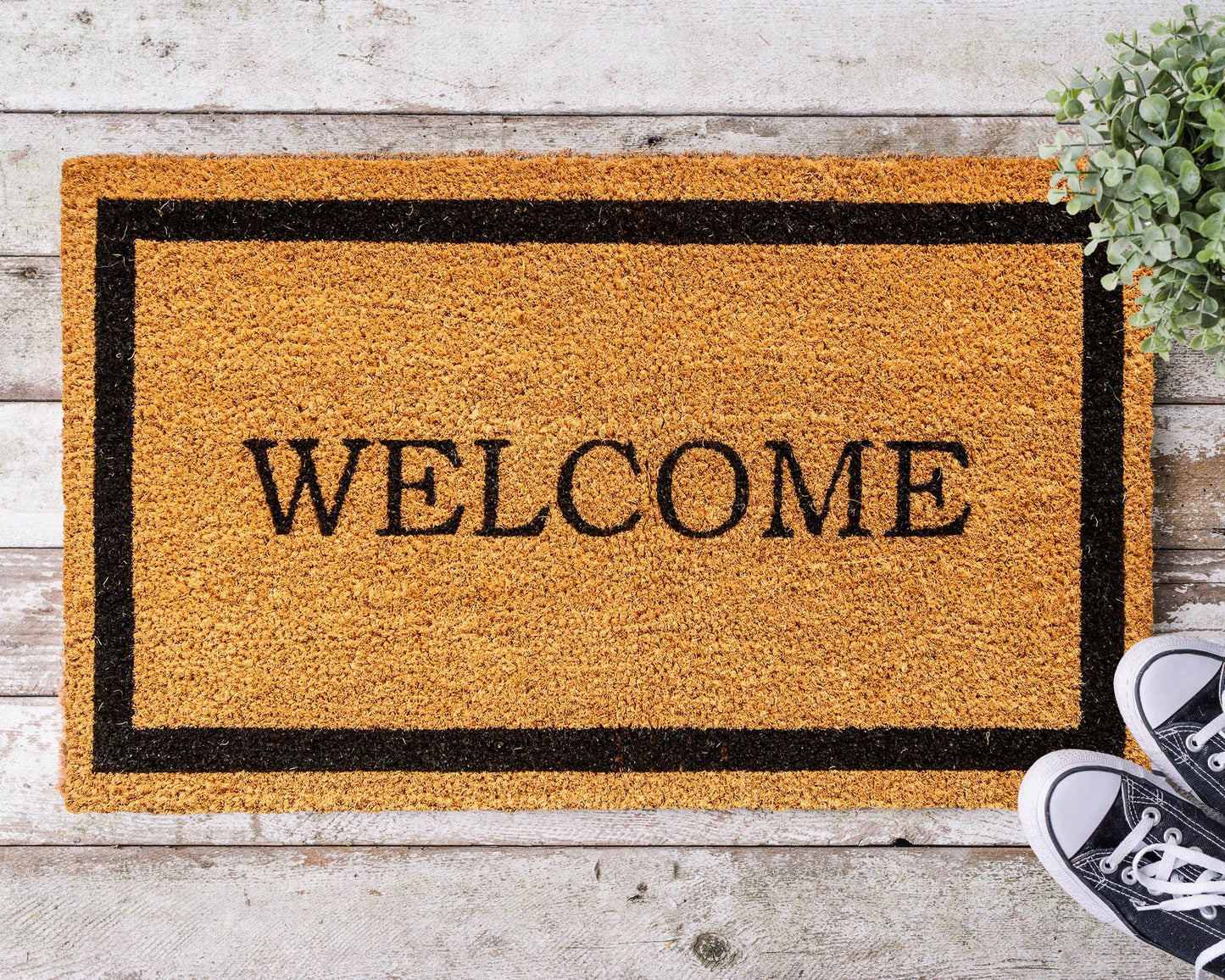 Welcome Square Coir Mat