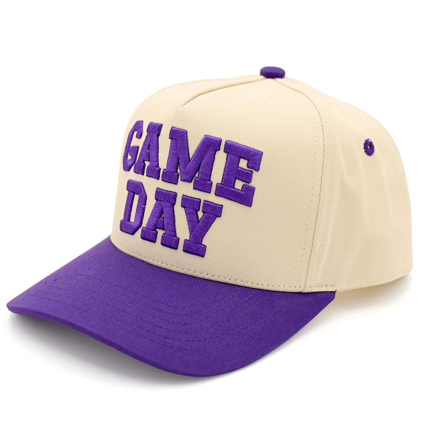 C.C GAME DAY Embroidered Cotton Baseball Cap: Leopard