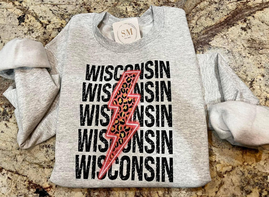 Wisconsin Lightening Crewneck