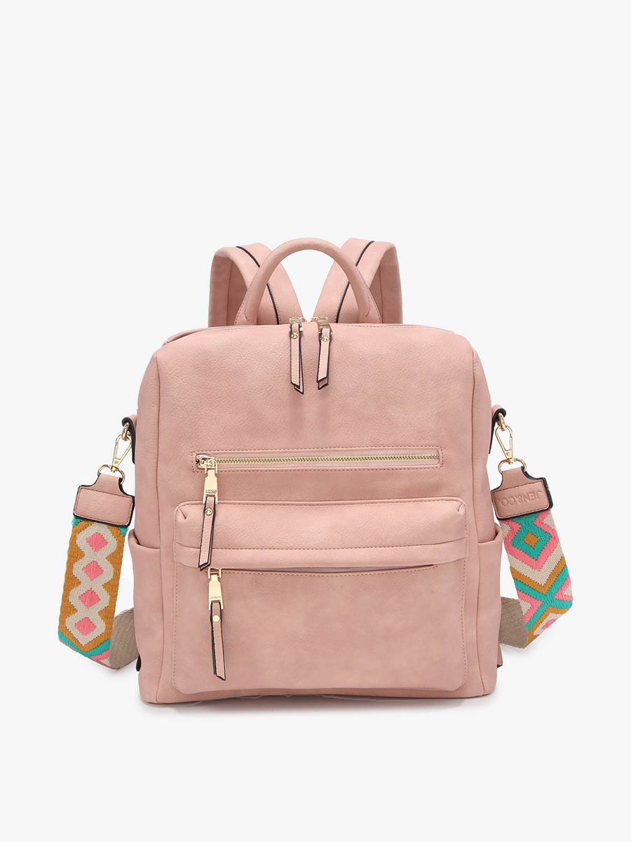 BP1993 Amelia Convertible Backpack w/ Guitar Strap: Coffee