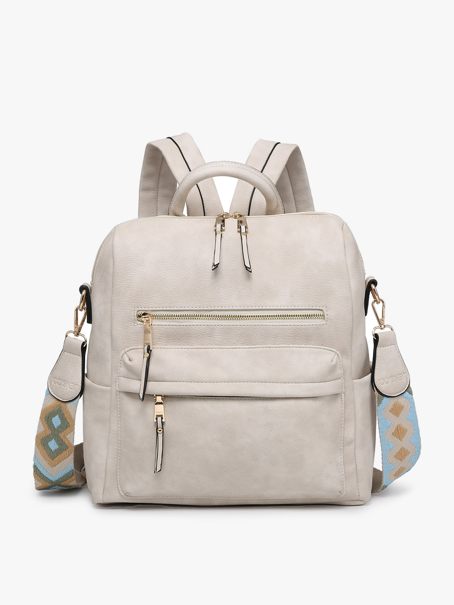 BP1993 Amelia Convertible Backpack w/ Guitar Strap: Coffee