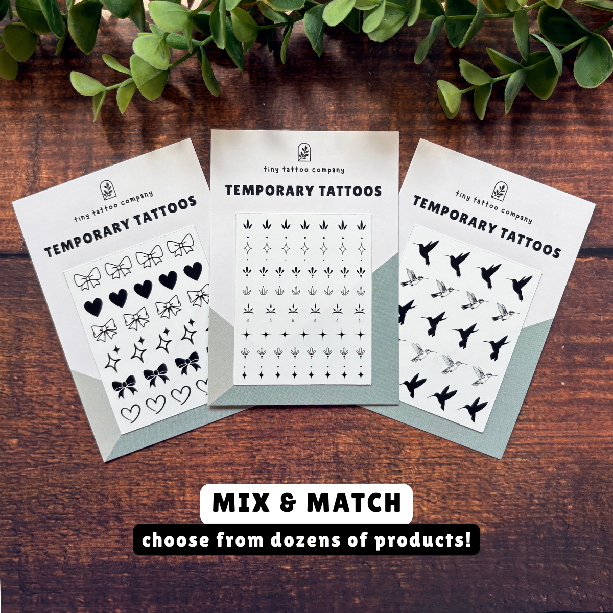 Ornamental/Henna Temporary Tattoo Pack ✶: With Hanging Tab