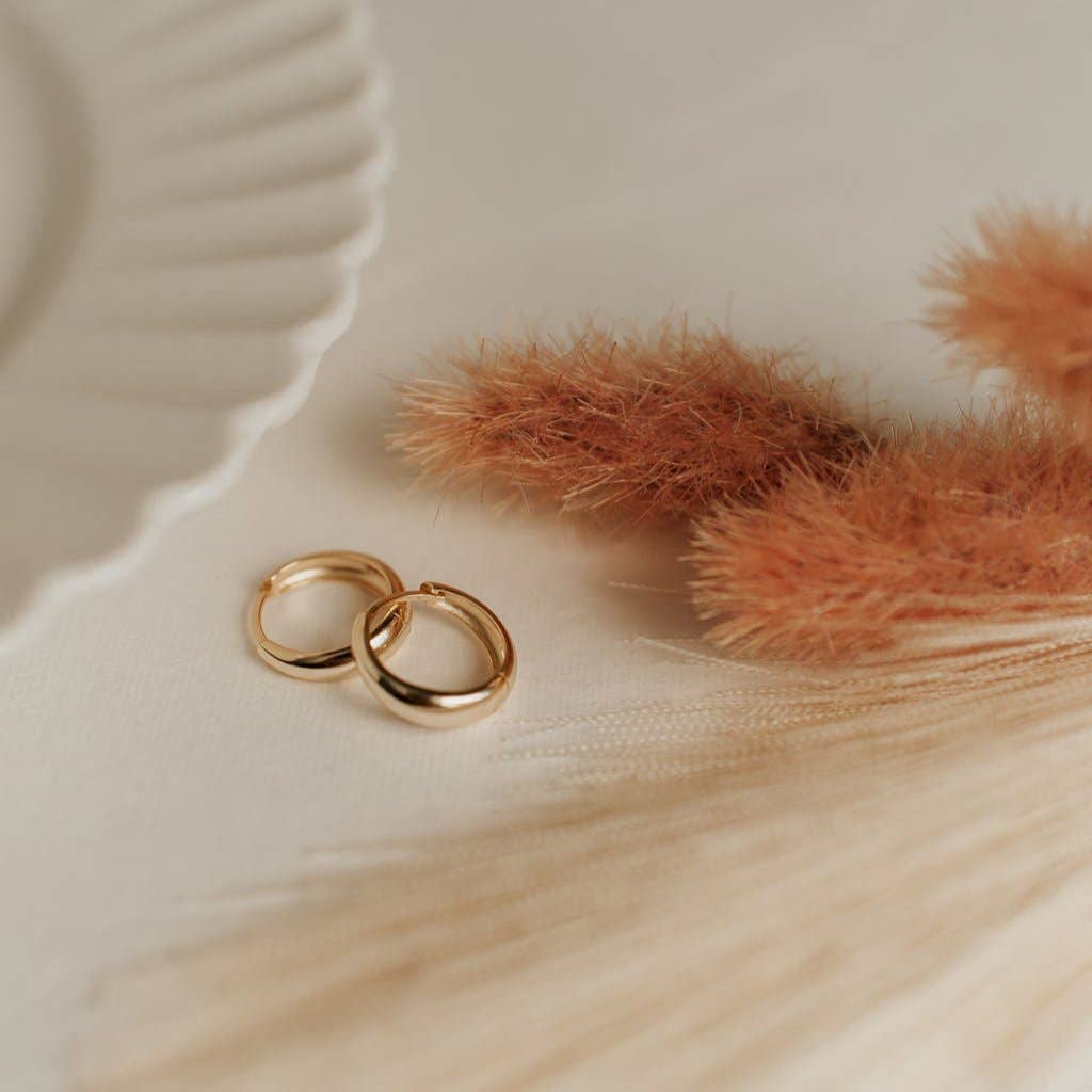 Lexi Chunky Hoops: Silver