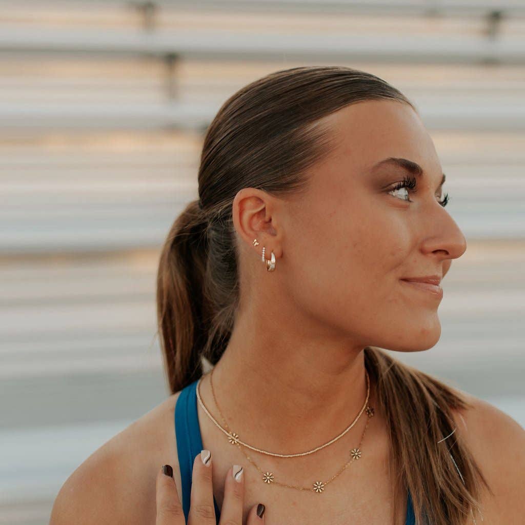 Lexi Chunky Hoops: Silver