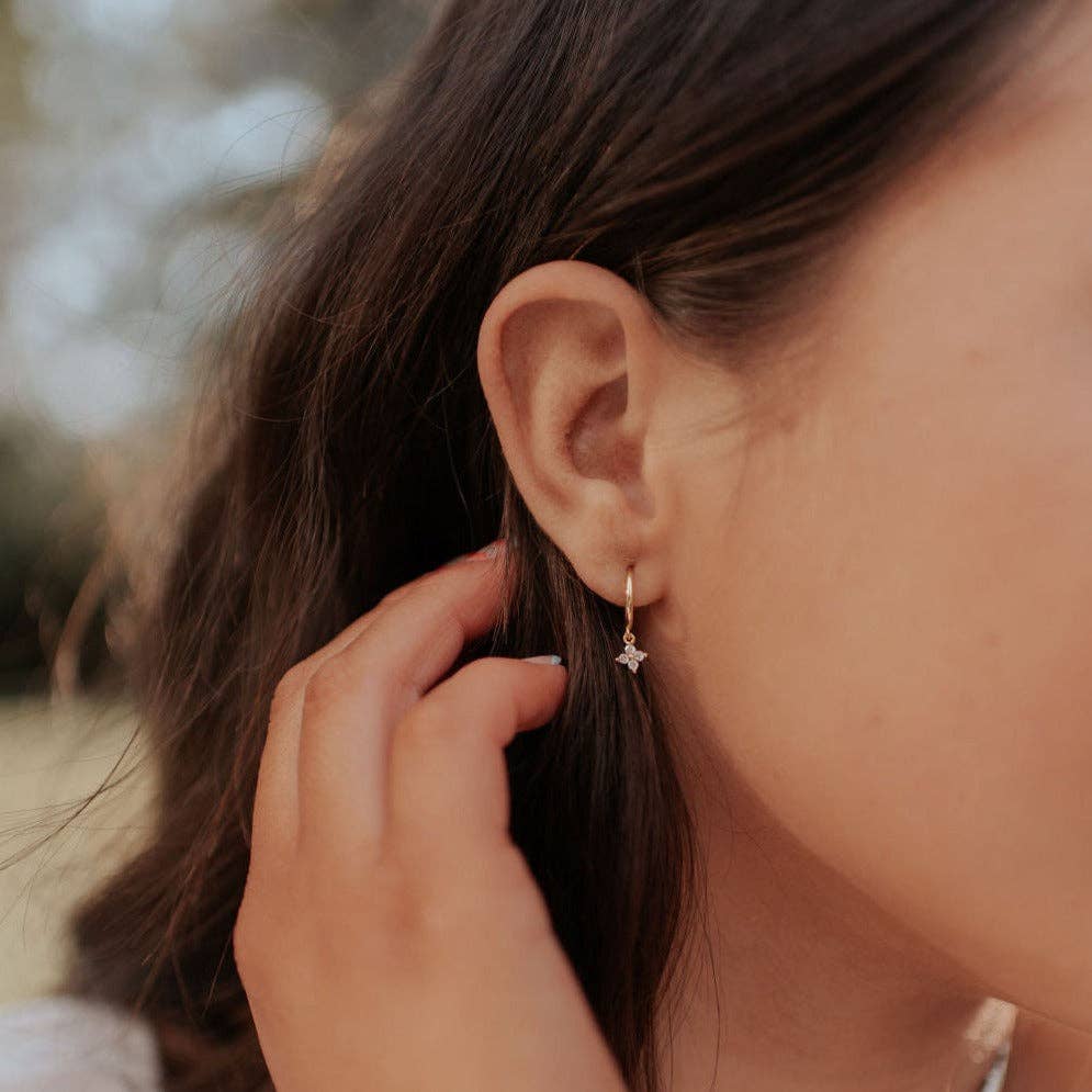 Margot Hoops: Gold Magenta