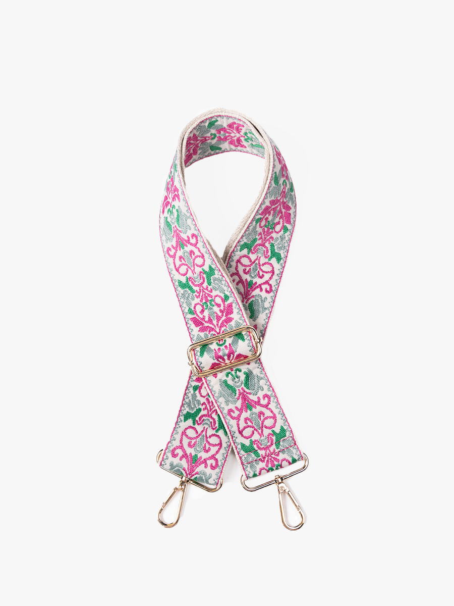 STPBOVN Boho Vine Guitar Strap: Black/CA/GY