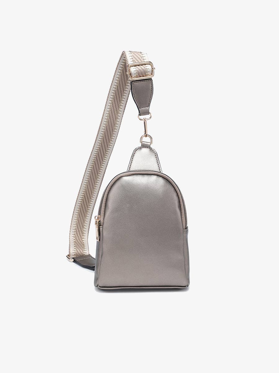 M2436 Ellen Sling Bag w/ Removable Guitar Strap: Gunmetal