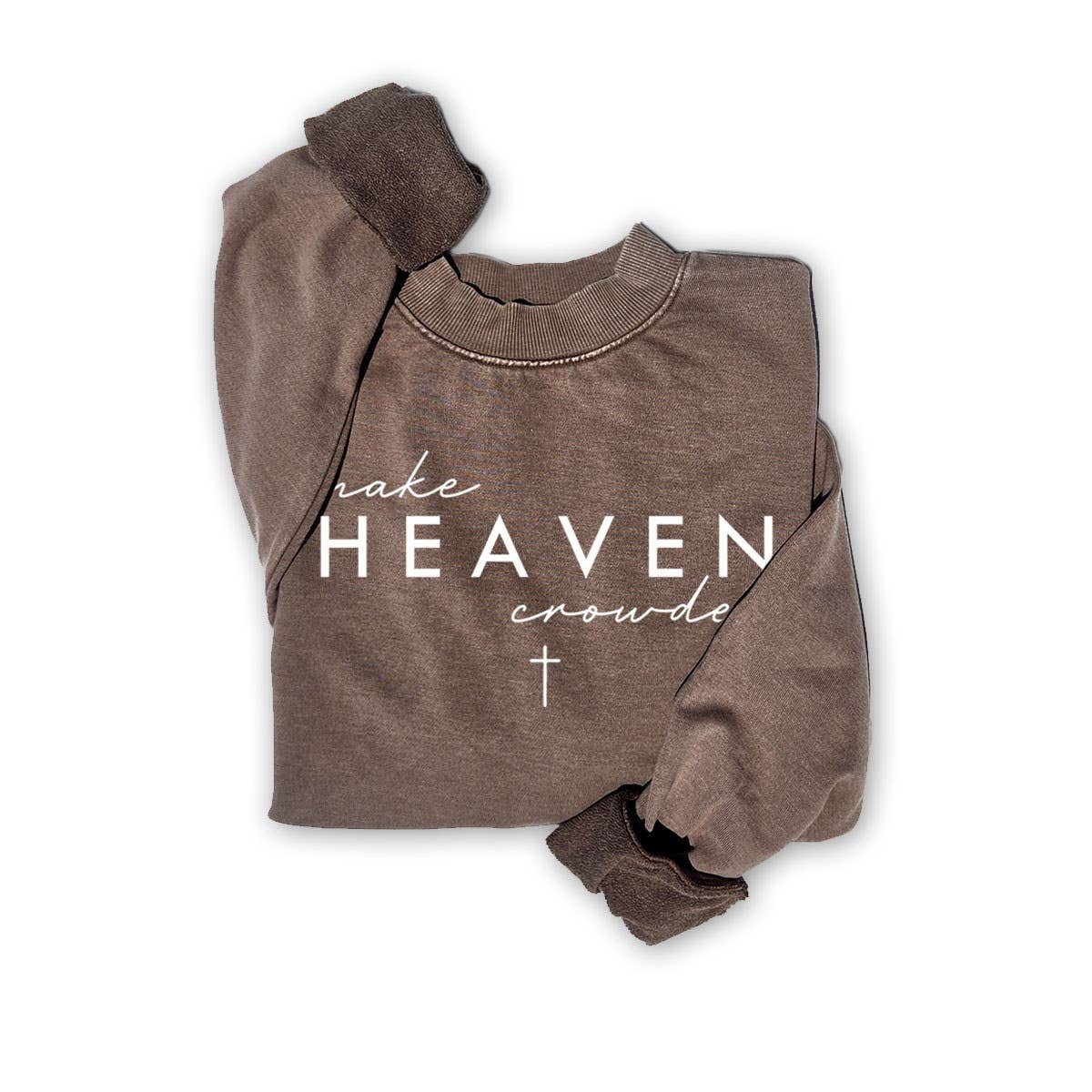 MAKE HEAVEN MINERAL GRAPHIC SWEATSHIRTS: Mineral Taupe / S-M-L-XL(1-2-2-1)
