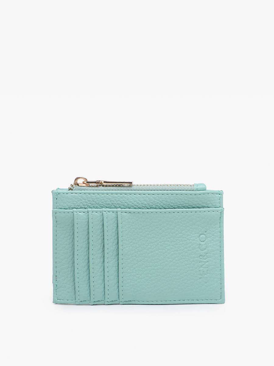 WL1991 Sia Printed Card Holder Wallet: Cow-White