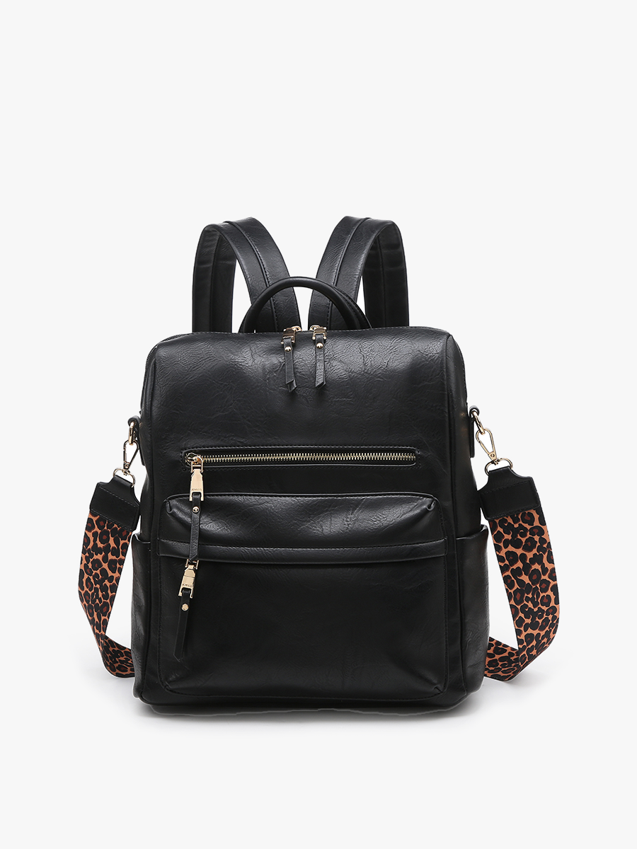 BP1993 Amelia Convertible Backpack w/ Guitar Strap: Coffee