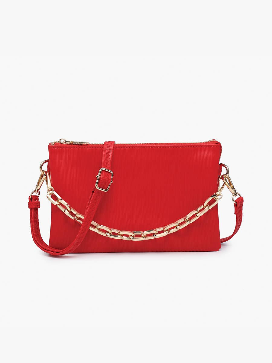 Izzy Textured Crossbody w/ Guitar Strap | M2056TXT : Off White