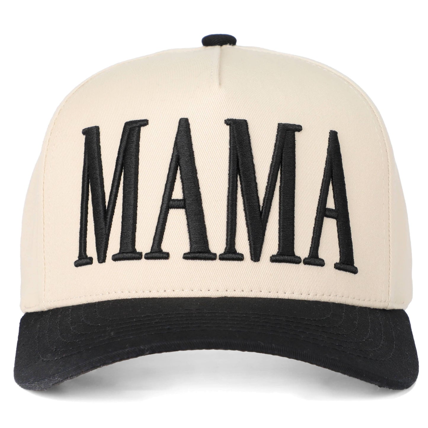 C.C MAMA Letter embroidered Snapback Trucker Hat: Sky Blue