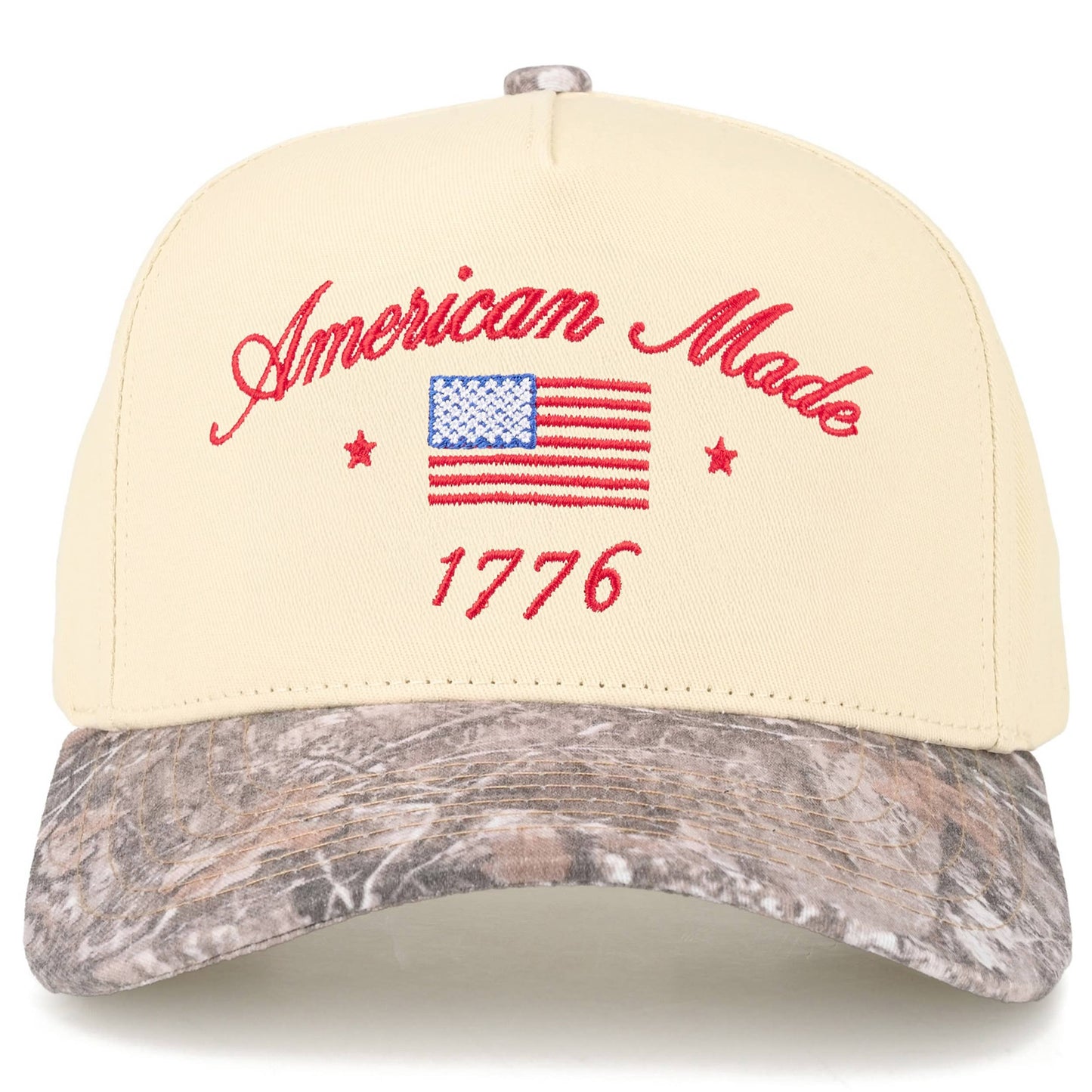 C.C AMERICAN MADE 1776 Letter on Two Tone Trucker Hat: Navy