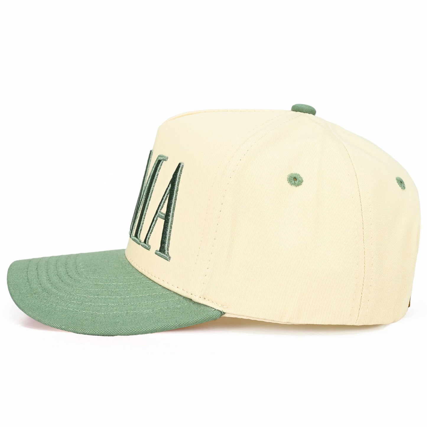C.C MAMA Letter embroidered Snapback Trucker Hat: Light Pink