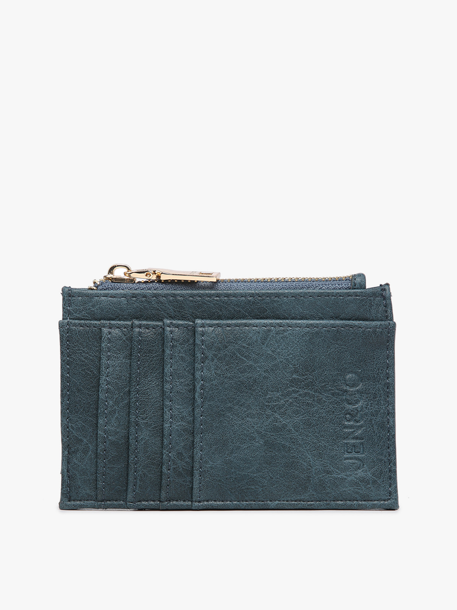 WL1991 Sia Printed Card Holder Wallet: Forest Green