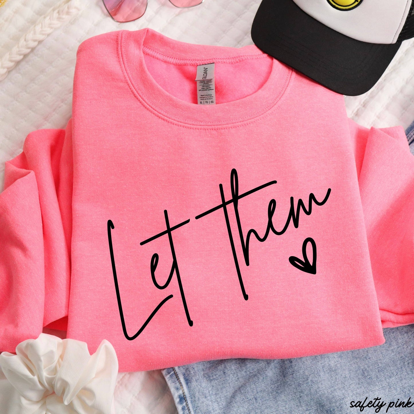 Let Them Sweatshirt *9 Colors (S-3X): Small / Heather Green