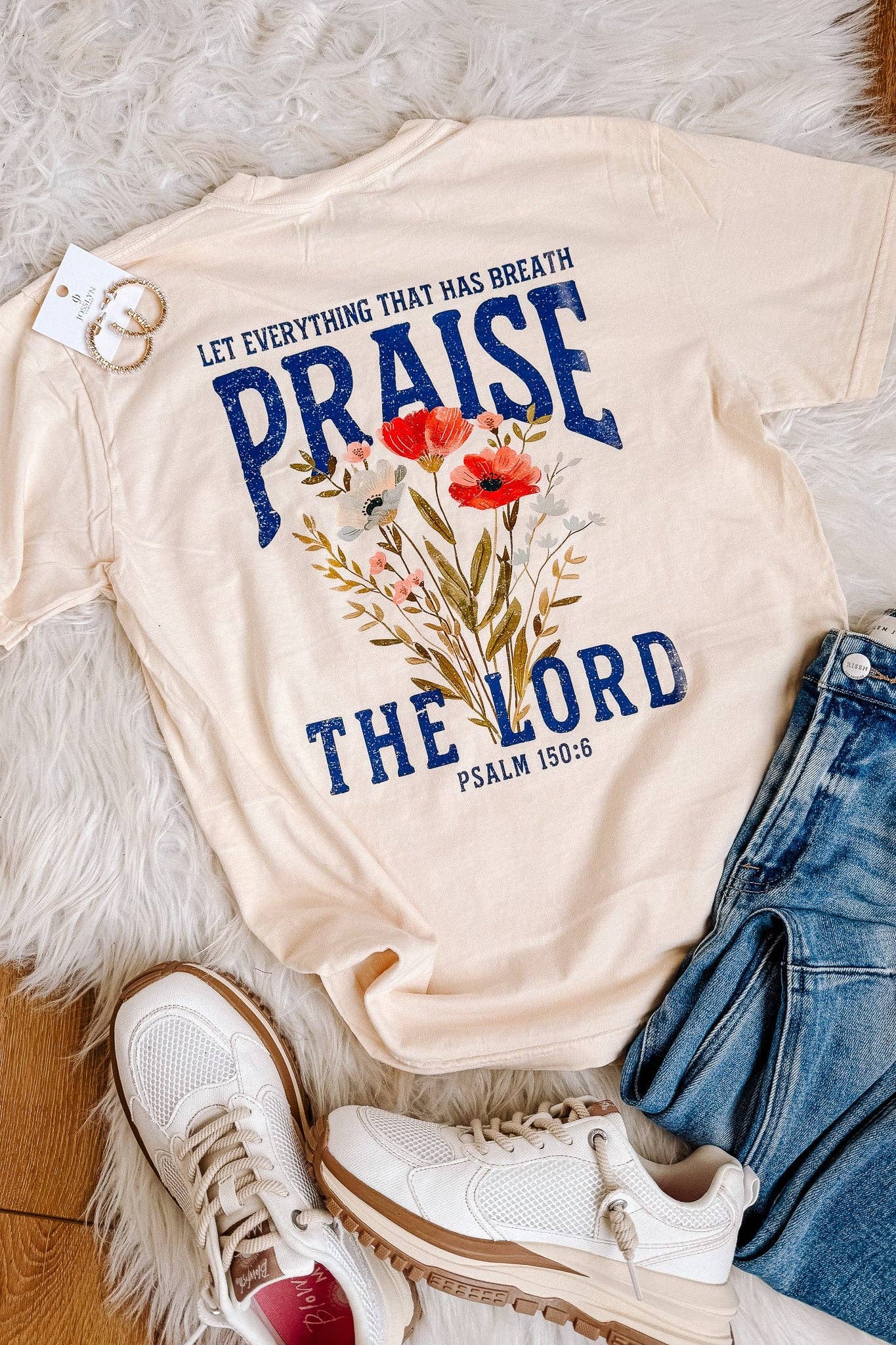 Praise The Lord Graphic Tee - Ivory
