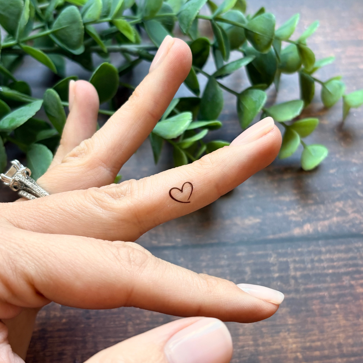 Mini Heart Temporary Tattoo Pack 🖤: With Hanging Tab