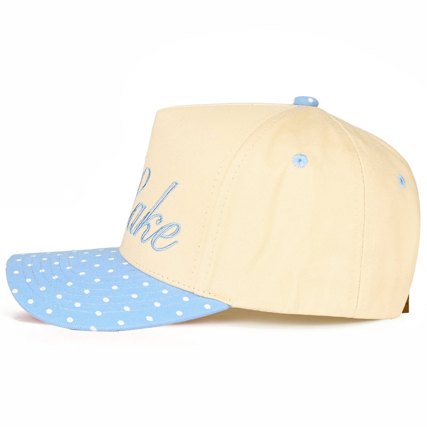 C.C MEET ME AT THE LAKE Letter on Two Tone Trucker Hat
