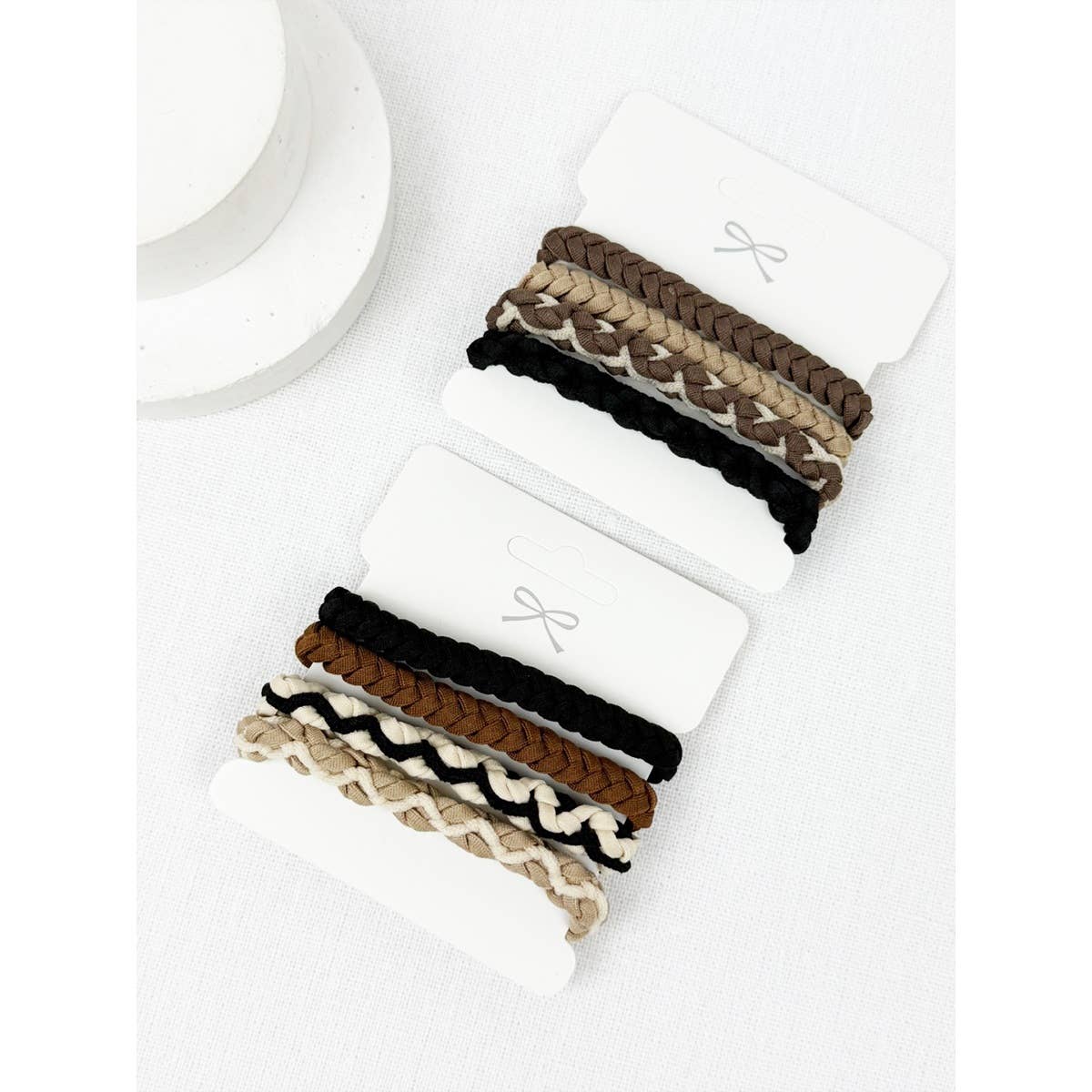 Boho Style Elastic Ponytail Hair Tie: MIX COLOR / ONE(12)