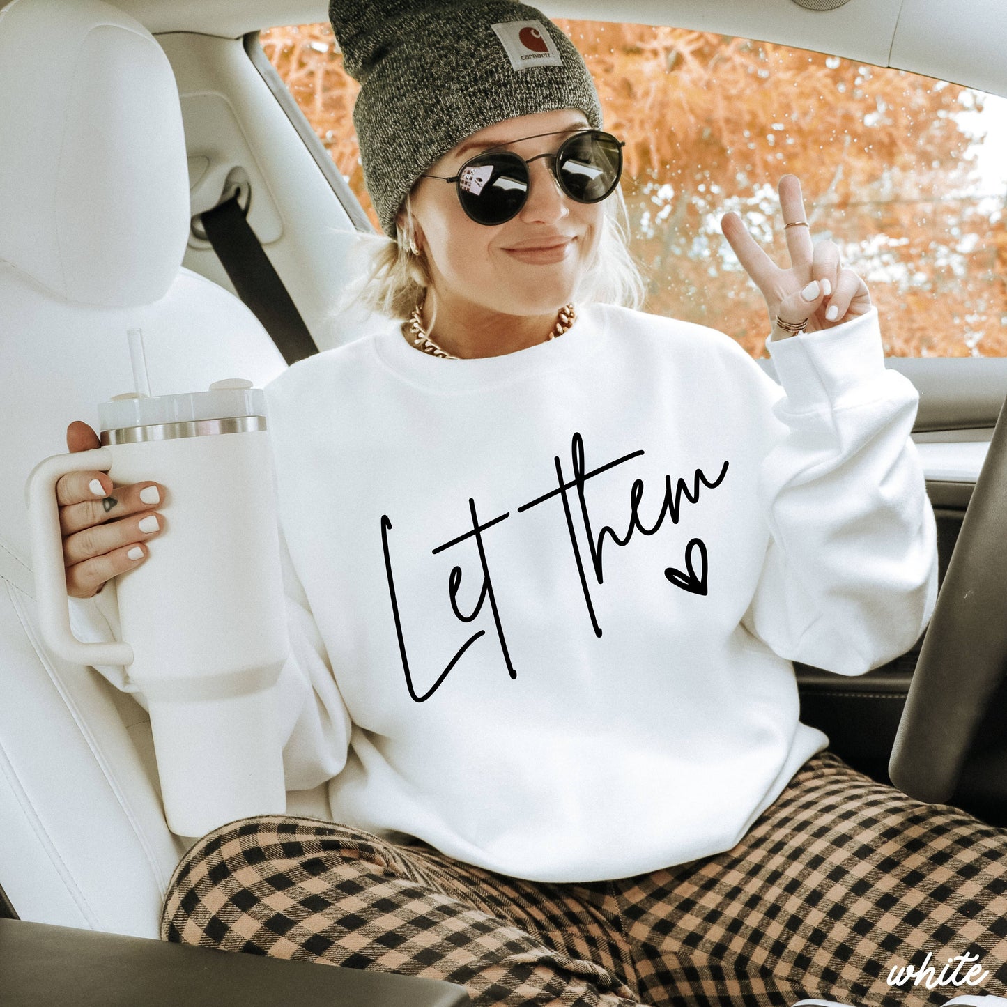 Let Them Sweatshirt *9 Colors (S-3X): Extra Large / Heather Green