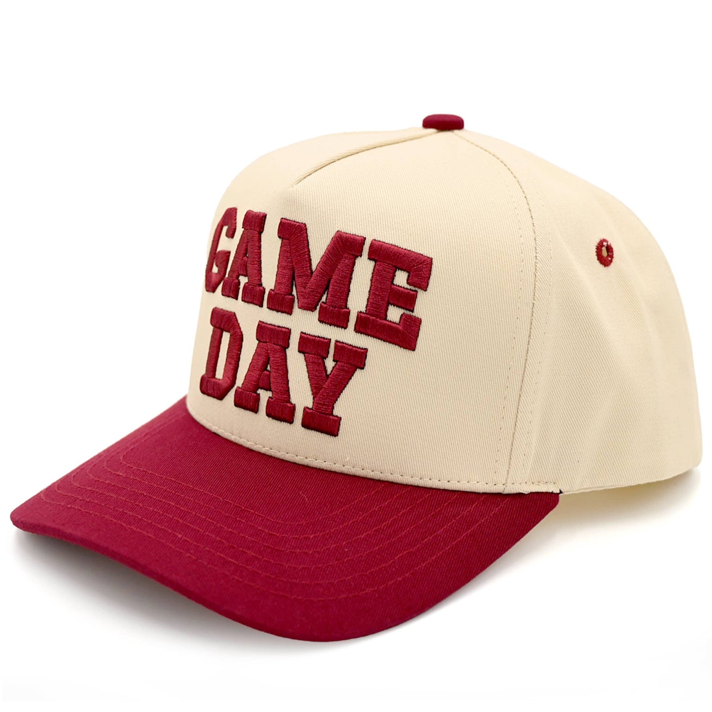 C.C GAME DAY Embroidered Cotton Baseball Cap: Leopard