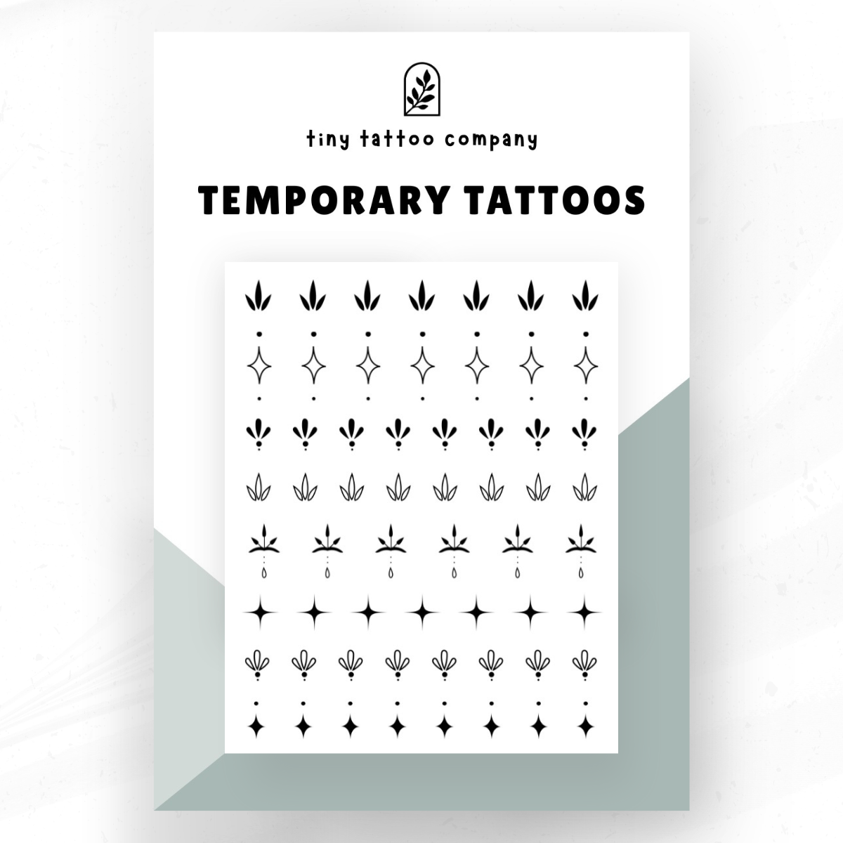 Ornamental/Henna Temporary Tattoo Pack ✶: With Hanging Tab