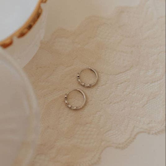 May Raindrop Hoops: Silver