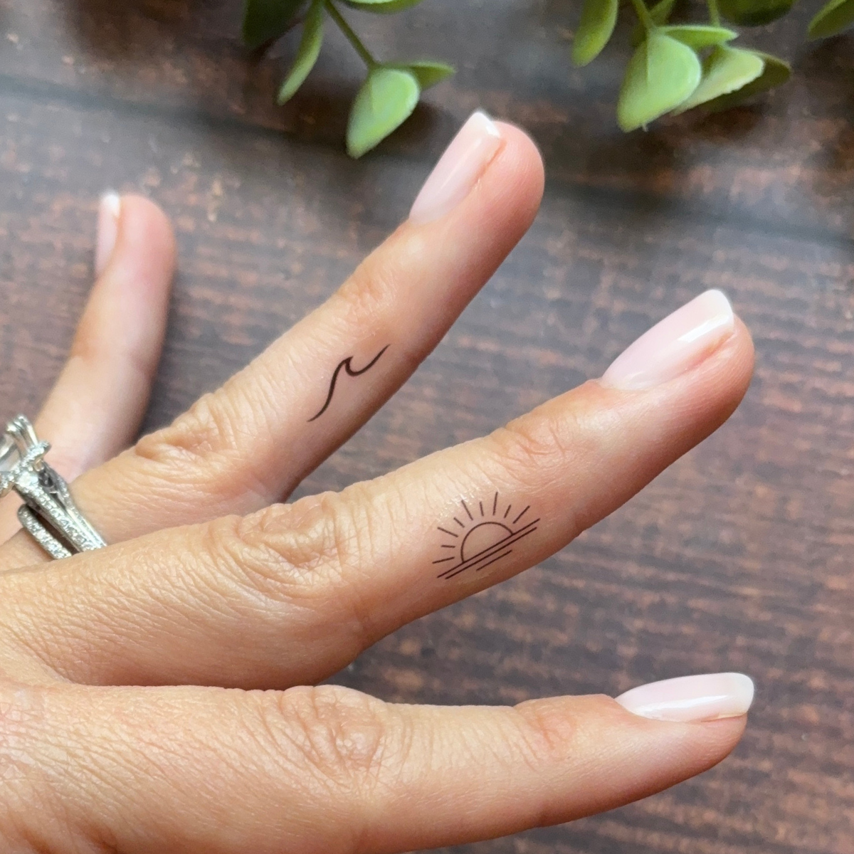 Mini Sun & Waves Temporary Tattoo Pack ☀️: With Hanging Tab