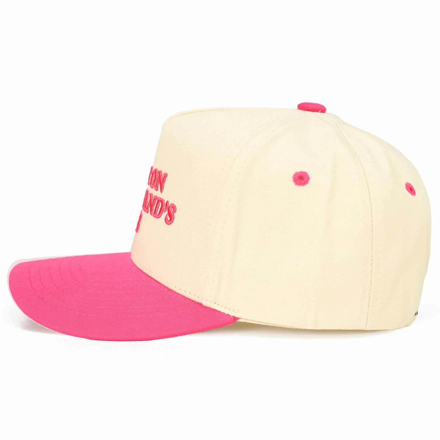 C.C PUT IT ON MY HUSBAND'S TAB Letter Trucker Hat: Brown