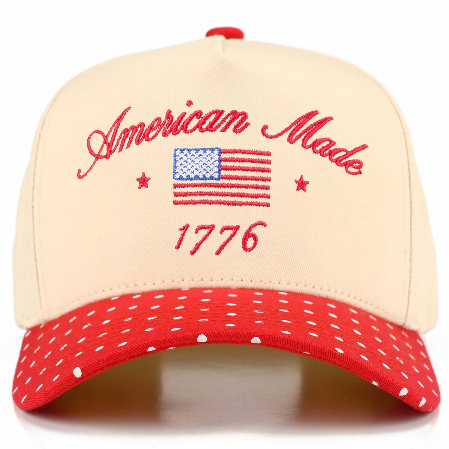 C.C AMERICAN MADE 1776 Letter on Two Tone Trucker Hat: Navy