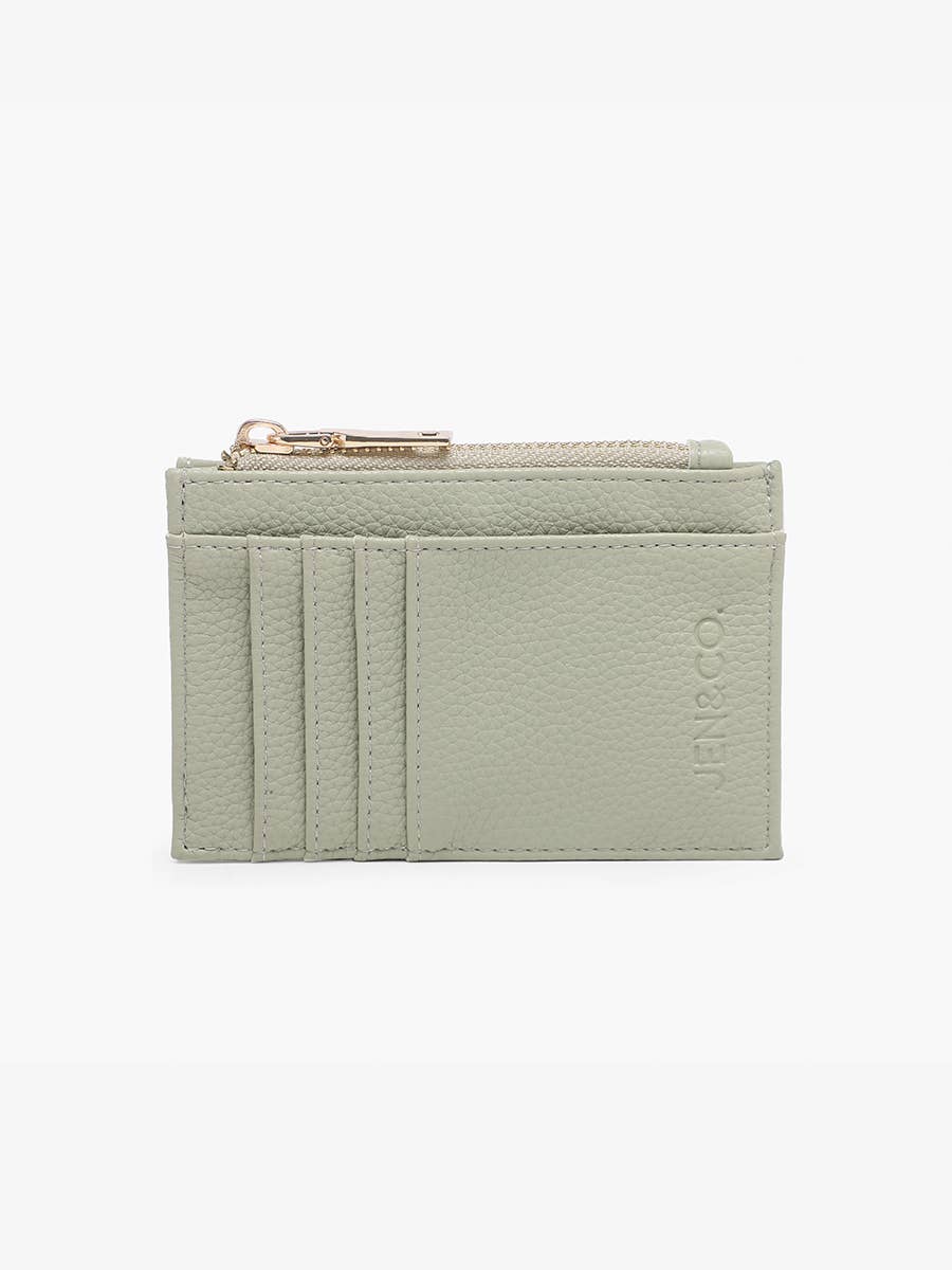 WL1991 Sia Printed Card Holder Wallet: Black
