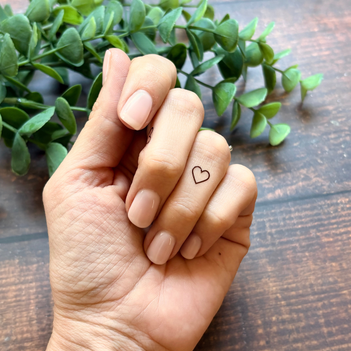 Mini Heart Temporary Tattoo Pack 🖤: With Hanging Tab