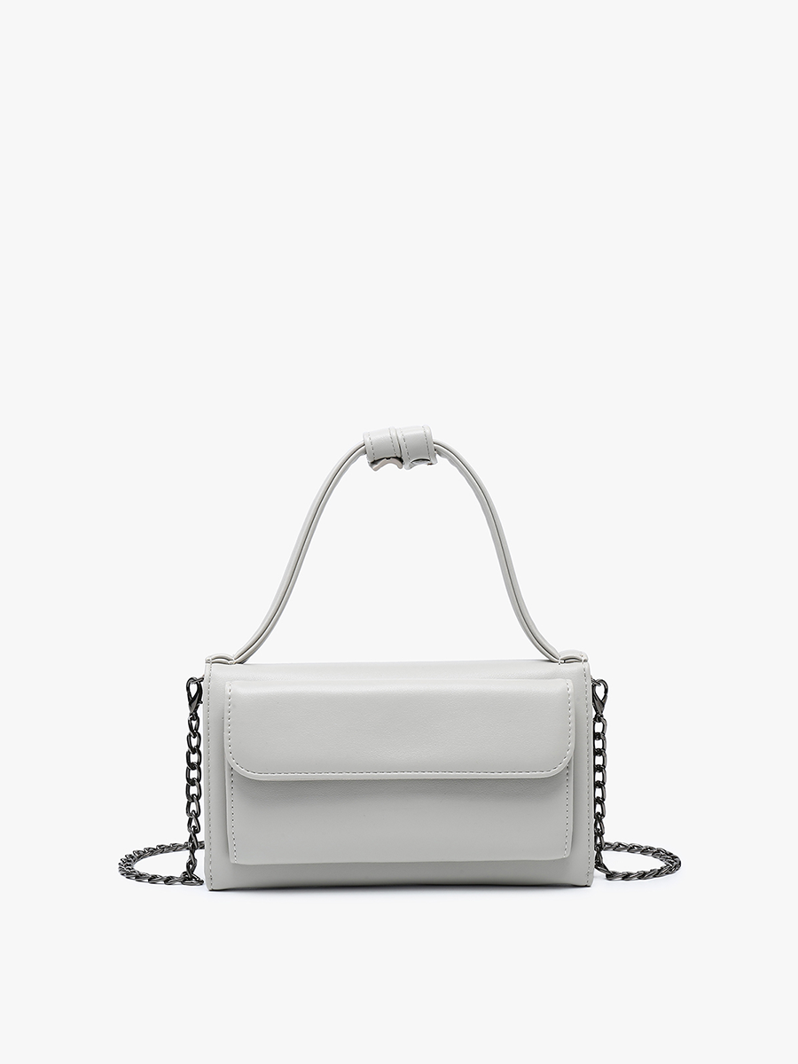 Honey Rectangular Crossbody Bag – Chain Strap | M2434 : Black
