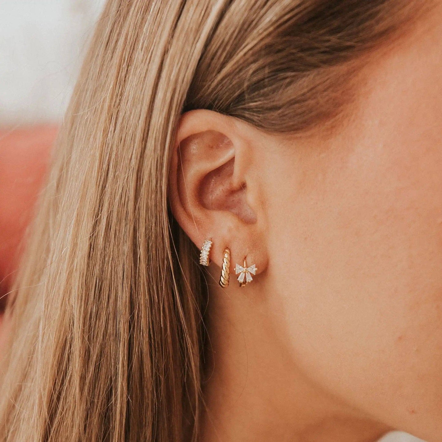 Brooklyn Twist Hoops: Silver
