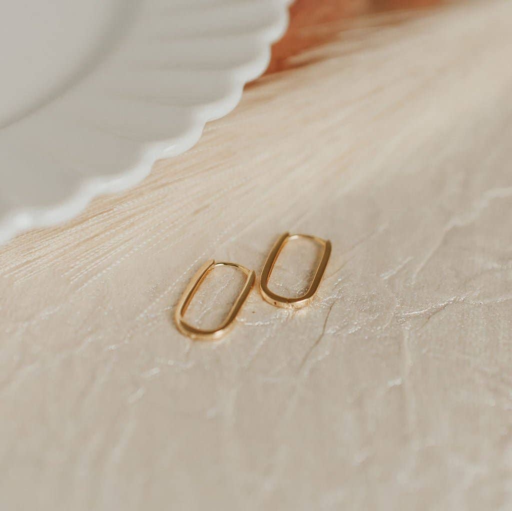 Avery Gold Hoops: Gold